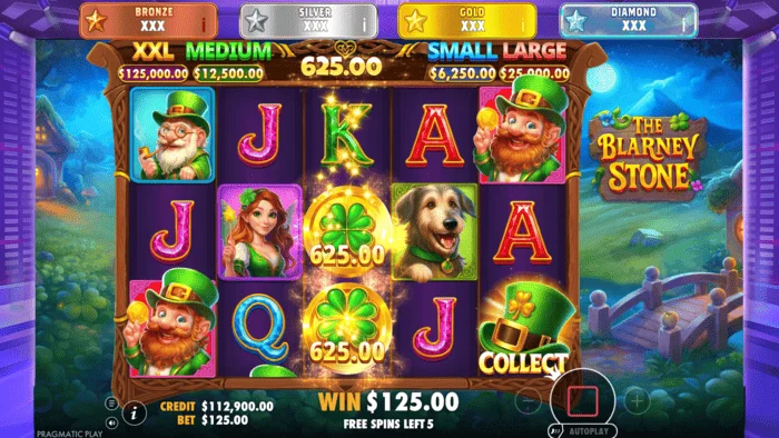 The Blarney Stone - екран Money Collect с шапка на петия барабан