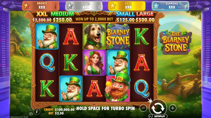 The Blarney Stone - екран на играта в активна сесия